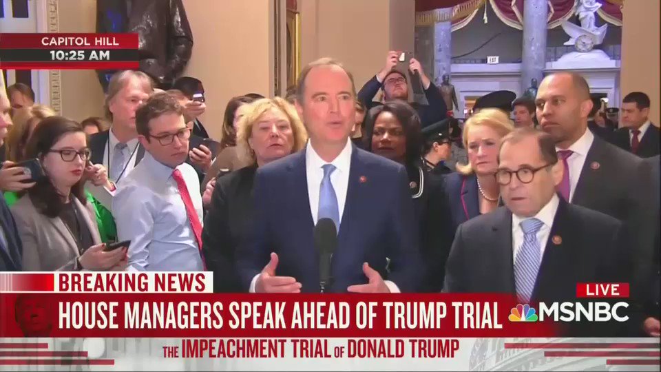 Adam Schiff says McConnell hid the impeachment trial rules because they don't allow for a fair trial.