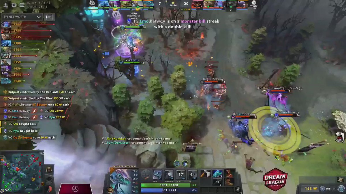 betway DOTA 2 - TEAM WIPE from @invgaming with the beautiful Echo from Kaka coming out of nowhere! #DHDL13