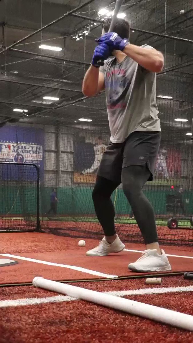 Texas Rangers (@Rangers) on Twitter photo 22/01/2020 14:41:20 Cage work. Cage work.