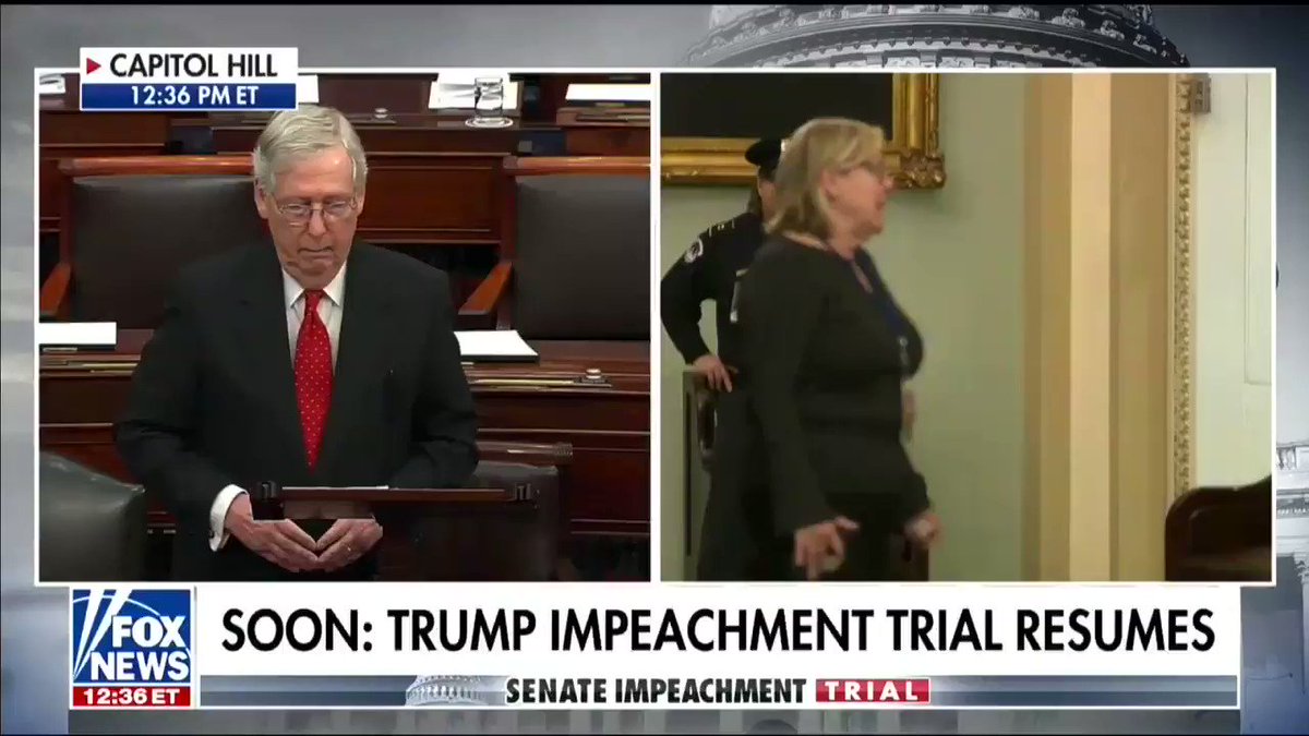 “The Senate's fair process will draw a sharp contrast with the unfair and precedent-breaking inquiry that was carried on by the House of Representatives.” -@senatemajldr