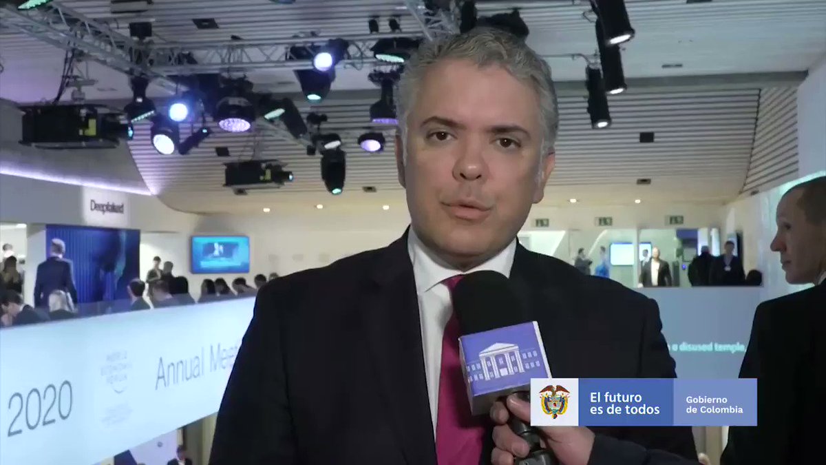 Positivo balance de nuestras reuniones con Presidenta de Confederación #Suiza, @s_sommaruga, con Presidente del Gobierno de #España, @sanchezcastejon y con Presidente de #Ecuador, @Lenin Moreno. Hablamos sobre movilizar ayudas para migrantes e inversión en proyectos PDET #WEF2020