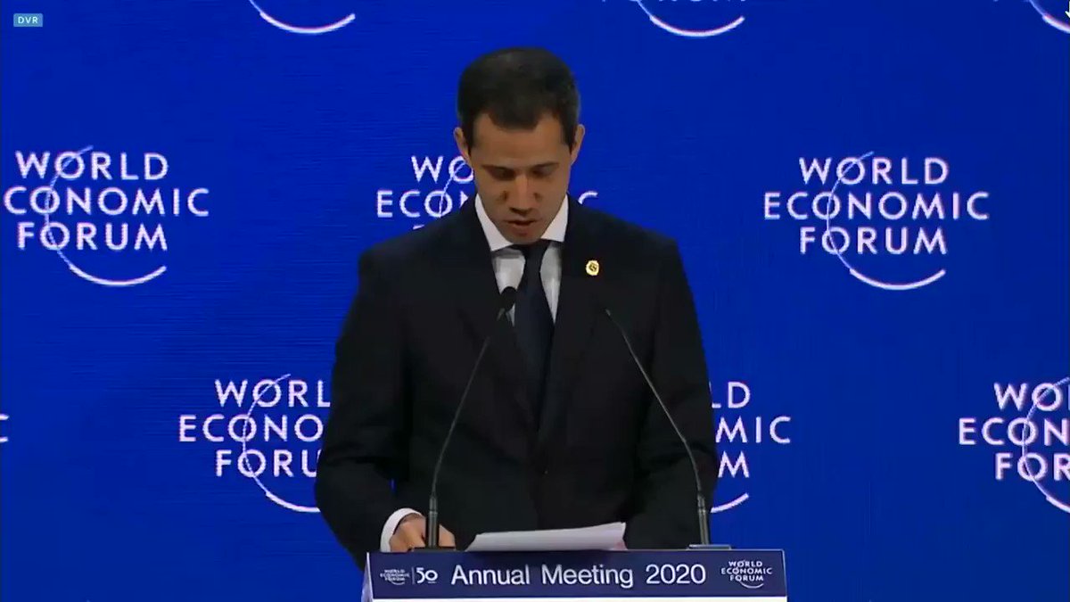 Agradecemos el reconocimiento que hizo en #WEF2020 el Presidente de Venezuela, @jguaido, al apoyo solidario que les hemos dado a los hermanos del vecino país, que han tenido que huir de la dictadura. Nuestro respaldo al llamado que hizo para que el mundo no deje sola a #Venezuela