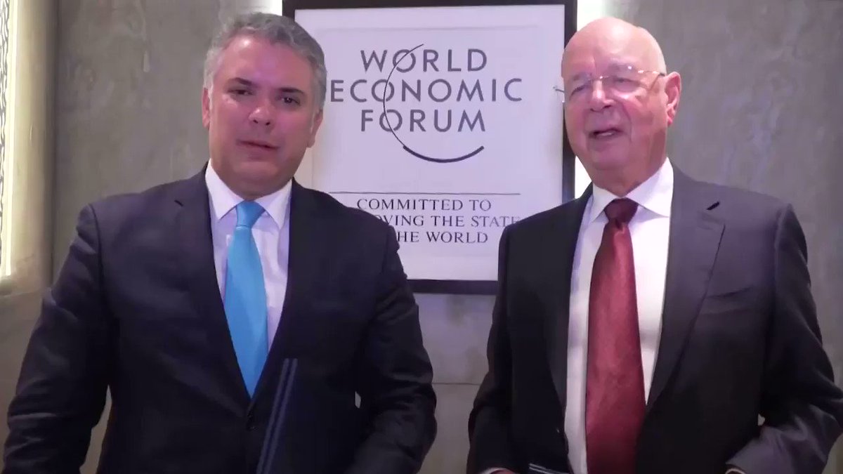 Tuvimos una gran reunión en #Davos con el profesor Klaus Schwab donde logramos para Colombia la sede del Foro Económico Mundial capítulo Latinoamérica para el año 2021. Sigue adelante la confianza en Colombia como destino para la inversión.