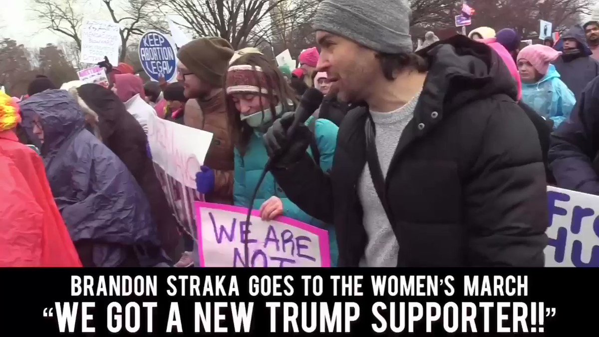 “New Trump Supporter”
See all my Women’s March interviews:
PART 1: http://youtu.be/Ut8gat2c3T0
PART 2: http://youtu.be/LJFeTWKAloo
#WomensMarch #WalkAway #UNSILENT @JesseBWatters @greggutfeld @TuckerCarlson @SteveHiltonx @joerogan @DailyCaller @gatewaypundit @BreitbartNews @realDailyWire