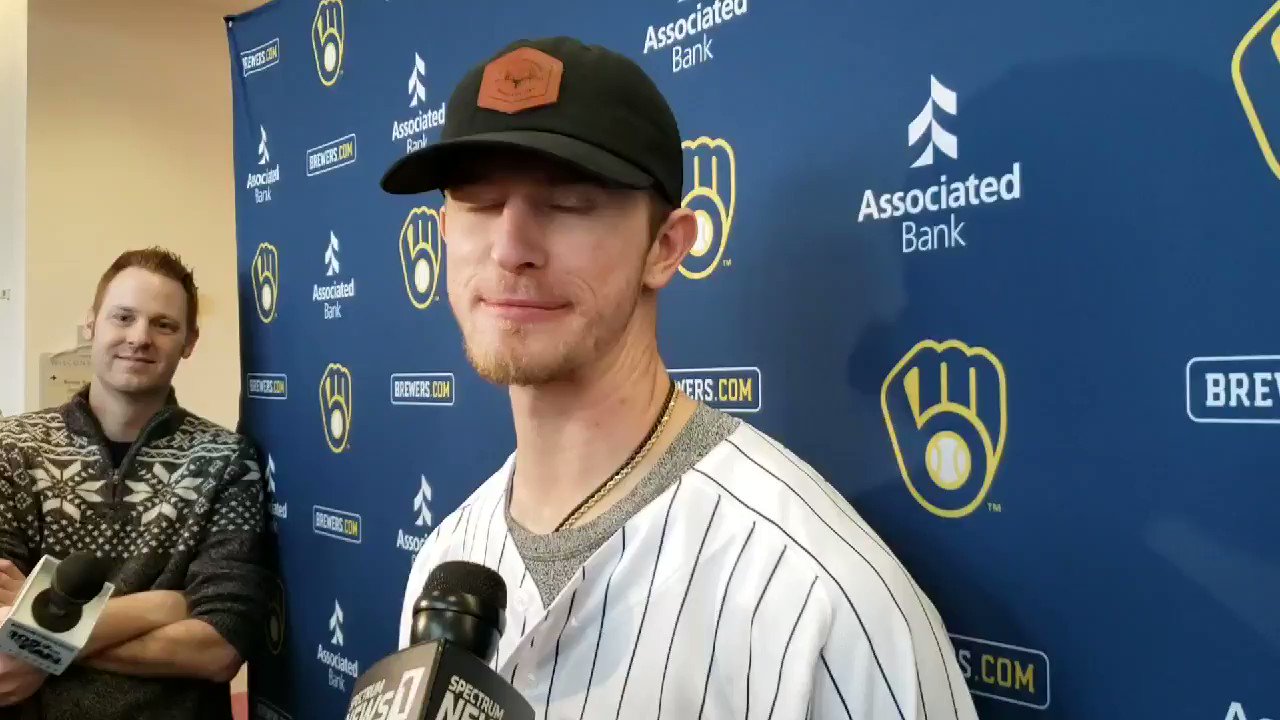 Tom on X: #Brewers reliever Josh Hader talks about looming