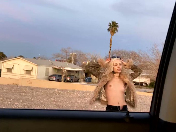 BTS by @JayRomeroxXx while @drivenbyboredom shot me in a gravel pit next to a "crayon museum" ?Post AVN
