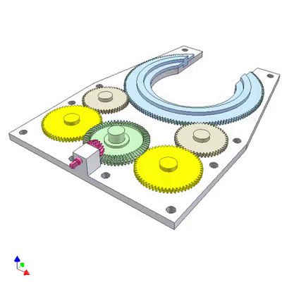 Transmission for C-Shaped Gear