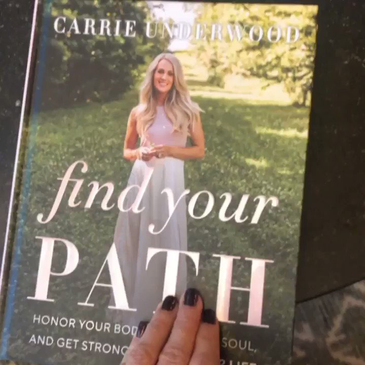 Got my first copy of #FindYourPath! So exciting! #Fit52Lifestyle http://carrieunderwoodofficial.com/findyourpath