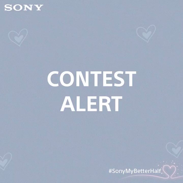 #ContestAlert
We know you love us and now is the time to show it. Send us your #SonyMyBetterHalf stories and stand a chance to win SRS-XB402M #SonyWirelessSpeaker.
T&C: http://bit.ly/2SqSSOrÂ