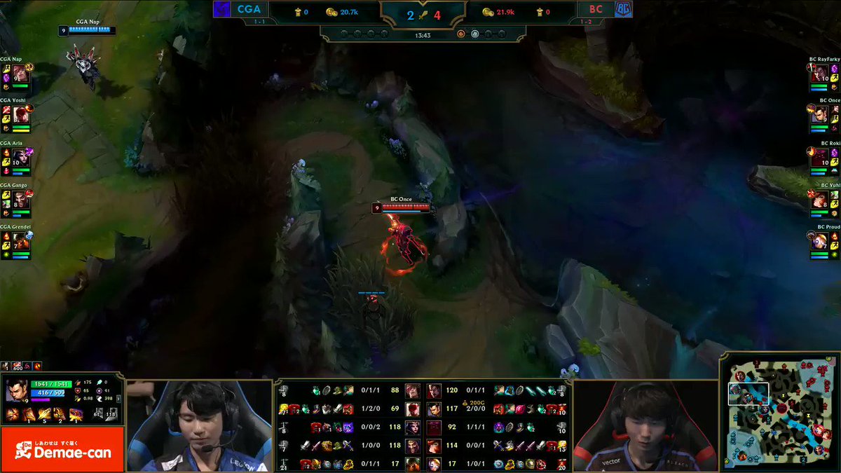 Ljl Cga Yoshiがシャットダウンゴールドを獲得 Ljl Week 2 Game 3