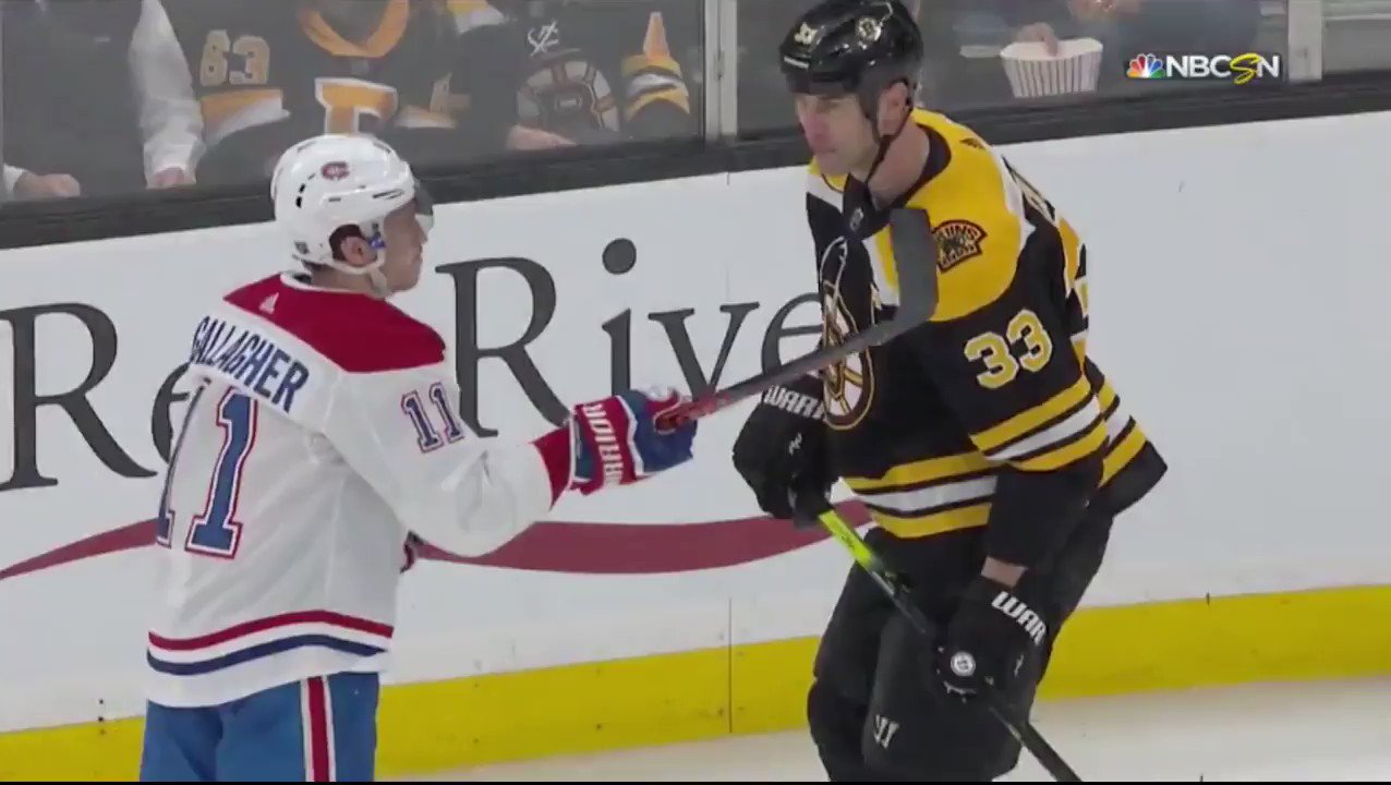 Chara Fined $5,000 For Cross-Checking Gallagher