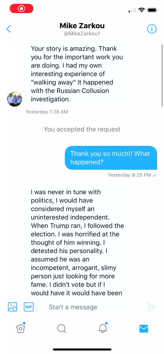 Another incredible story was sent to me. I was given permission by Mike to share it. Please read and SHARE! The awakening is HERE. #WalkAway