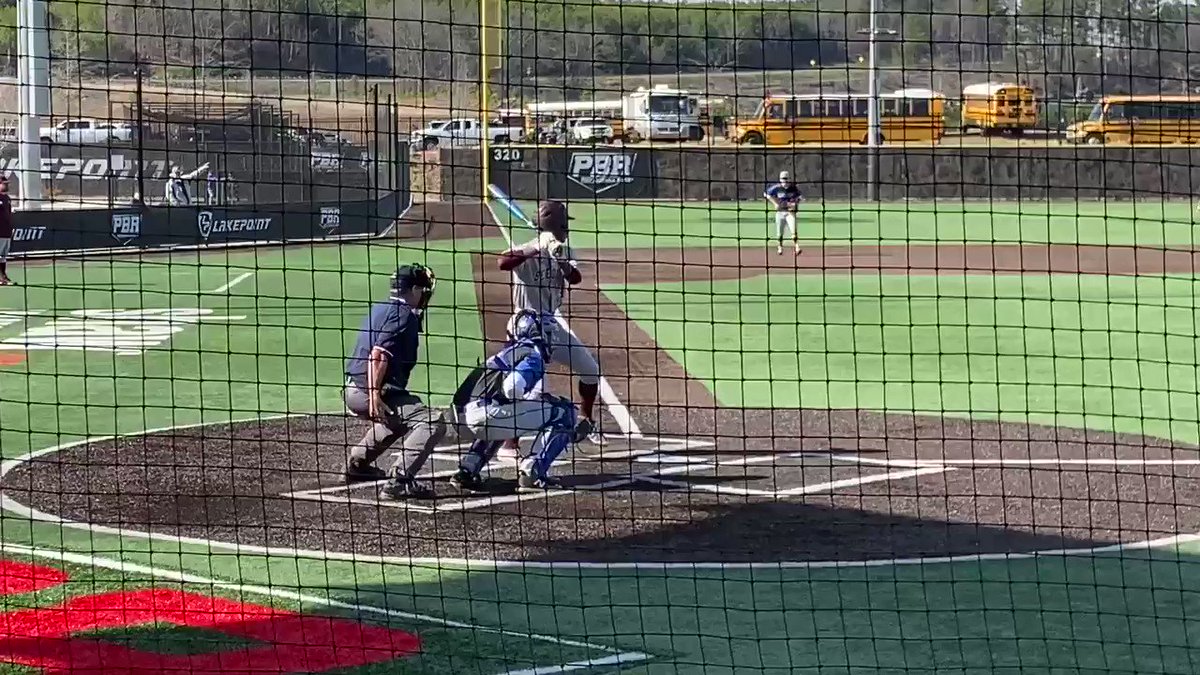 Justin Thomas has had a solid #GDC at the plate for @BCbaseball1902. The ‘22 keeps a flat bat through the zone and shows athleticism all over the field. Shoots and single back up the middle ⬇️⬇️⬇️ – at LakePoint Sporting Community