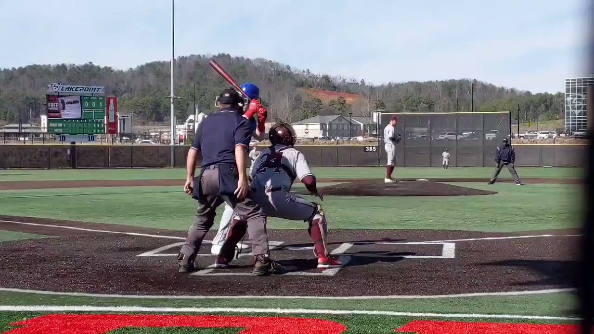 Holton 88-91 in his first. 72-76 breaking ball. Battled back from 3-0 vs. Jared Jones (LSU) for one of his 3 Ks in the inning. @ShooterHunt @PBRGeorgia