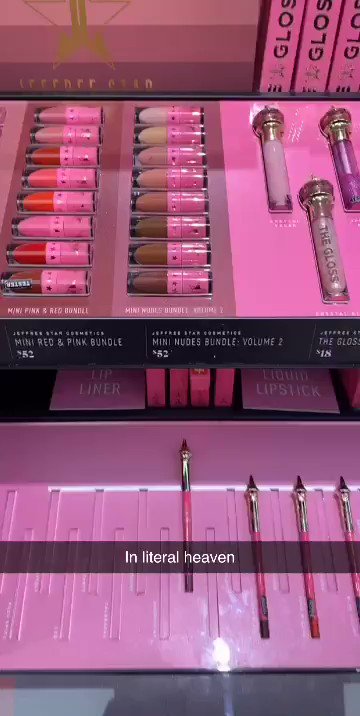 First time getting to play with @JeffreeStar Cosmetics at #Morphe a being from Alaska and I literally was in love.