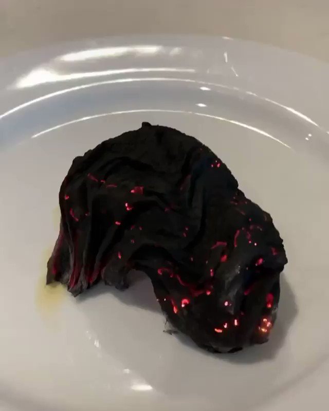 トイレットペーパーを丸ごと燃やしてみたら…？？新種のモンスターみたいになった！！
