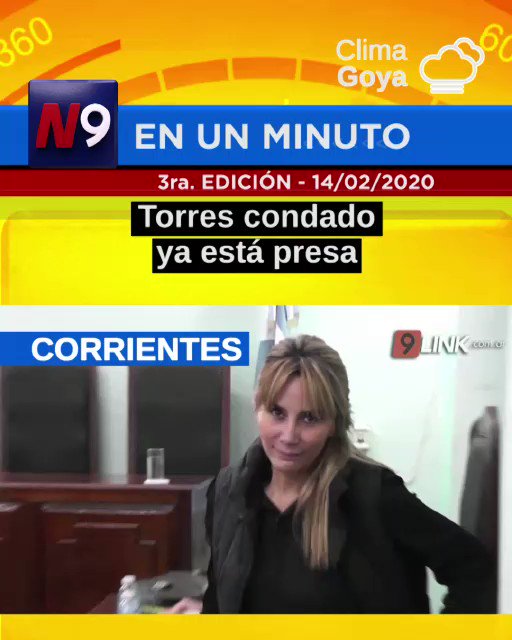 #FelizDiaDeLosEnamorados 💘
📍 Esto pasa #ahora en #chaco y #Corrientes 💁🏻 #NOTICIERO9
👮🏼♂️ #TorresCondadoPresa
👏🏻 #MultaASucios
😞 #CarnavalSuspendido
⚖️ #PreventivaParaRugbiers