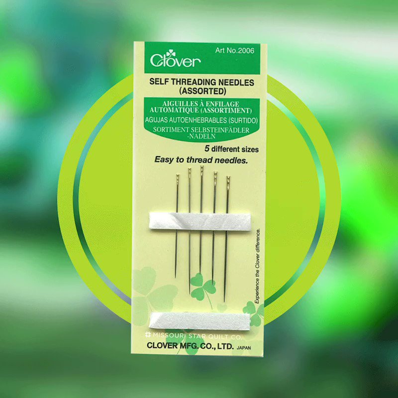 Clover Self Threading Needles Assorted