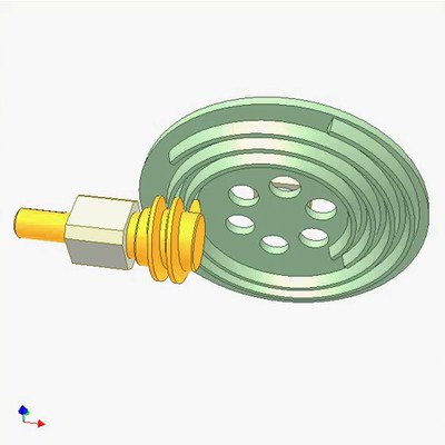 Archimedean Spiral Gear and Worm