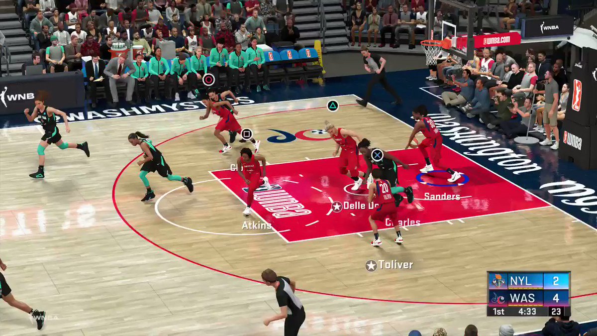 Got to rep mine & my daughter's hometown hero @De11eDonne now I basically only play #WNBA #Mystics #CHAMPS #PS4share