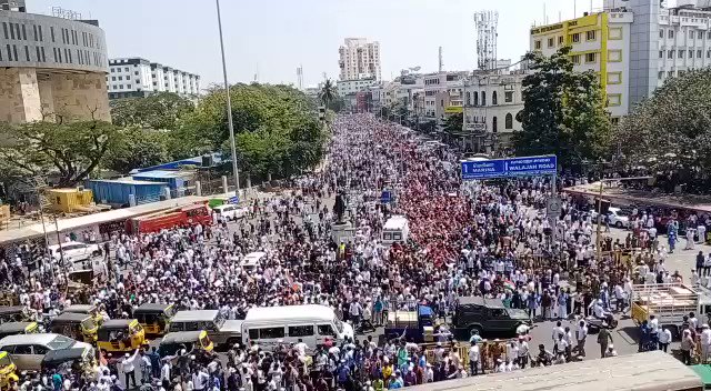 Today @ #MountRoad#CAAProtest #CAA#Chennai #Madras