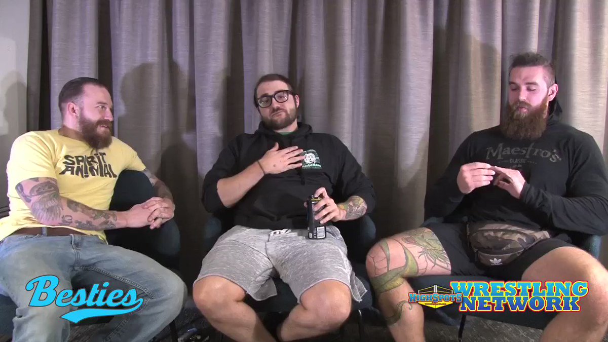 NOW STREAMING on the #HSWN!#BESTIES w/ @JakeSomething_ Hosted by @PandaBearVega & @MatFitchett https://www.highspotswrestlingnetwork.com/media/besties-jake-something/94487/preview …