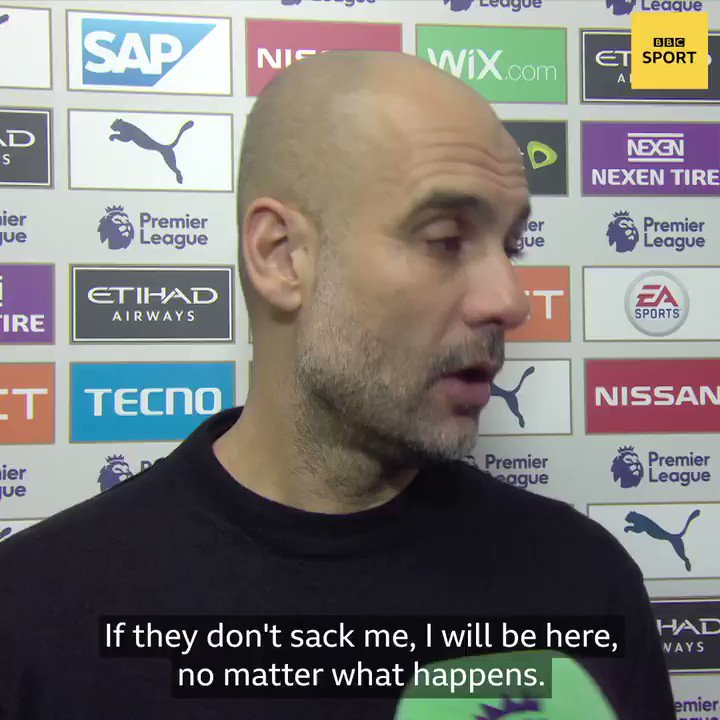 Pep Guardiola is going nowhere ❌Read more from the Manchester City boss: https://bbc.in/2vRl4SM