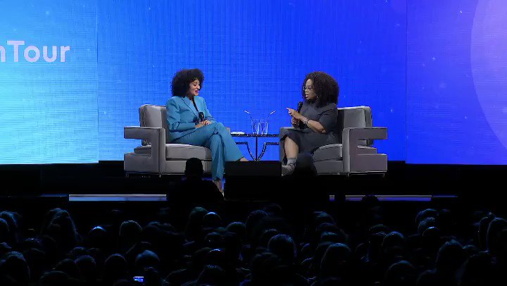 Sista @traceeellisross came to PREACH in Dallas. Tracee showed us what a successful, confident, single woman looks like living a robust and abundant life in 2020. Watch the entire interview here: https://www.facebook.com/oprahwinfrey/videos/225198001852769/?vh=e&d=n … #Oprahs2020VisionTour