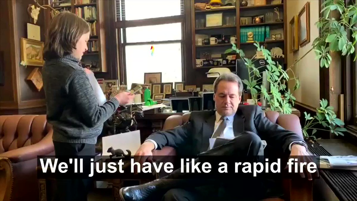 Steve Bullock (@GovernorBullock) on Twitter photo 21/02/2020 20:39:27 Books or movies? Yes. Books or movies? Yes.