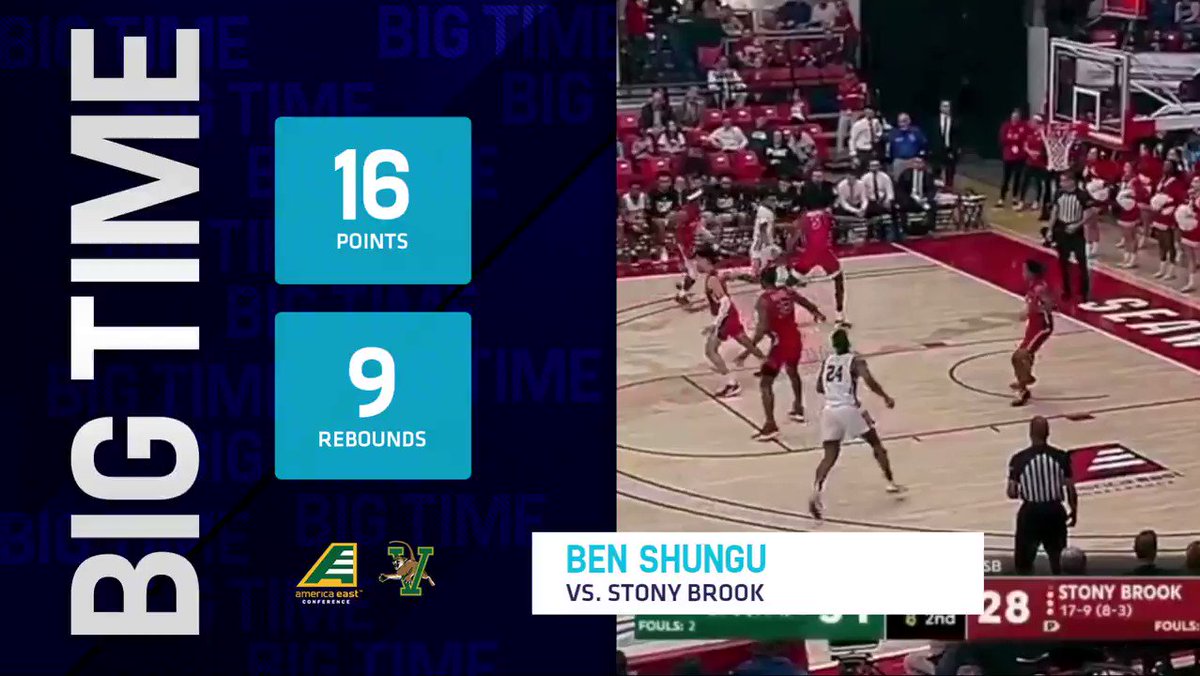 The fans have voted @UVMmbb's Ben Shungu as the top #AEHoops performer from Thursday!