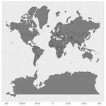 国の面積を正しく理解していますか？メルカトル図法と実際の面積を比べてみました!