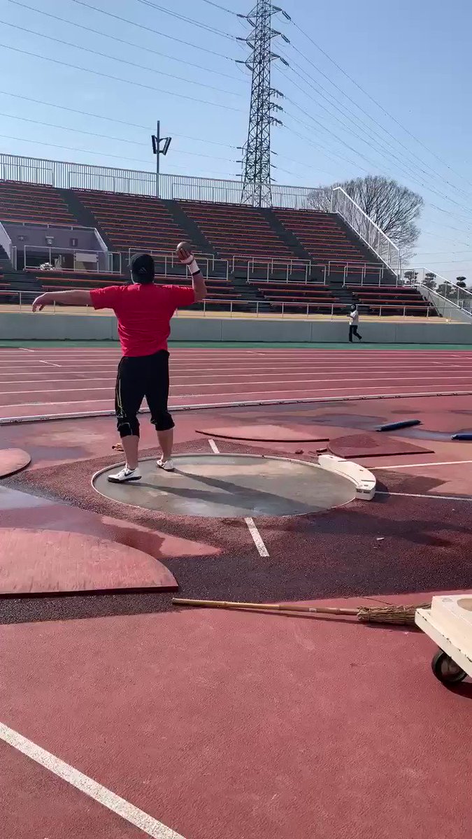 公式 第一学院高校教員陸上競技部 もちろん回転投げもしました 記録はどちらの動画も同じくらいでした 森下大地 砲丸投げ 陸上 第一学院高校 ウィザス