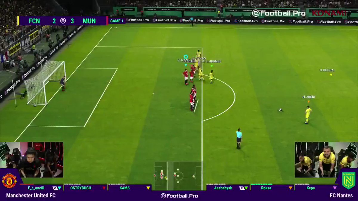 You don’t save those!! 🔥🔥🔥
👏👏👏 the perfect way to equalise from @FCNantesEsports v @ManUtd
#Matchday5 #eFootballPro