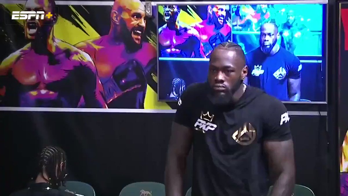 Deontay Wilder and Tyson Fury are waiting to get in the ring 😤😄
Stream #WilderFury2 on ESPN+ ▶️ http://es.pn/WilderFury2TW