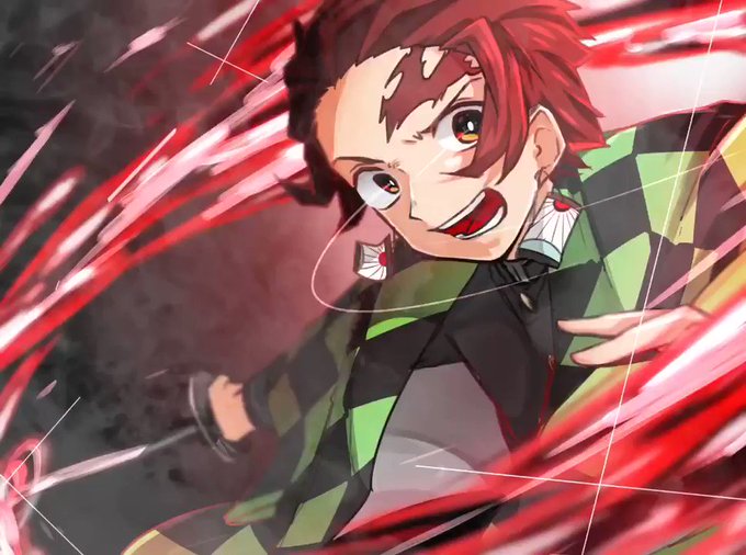 うまさんがTwitterに投稿した竈門炭治郎(鬼滅の刃)のイラスト。