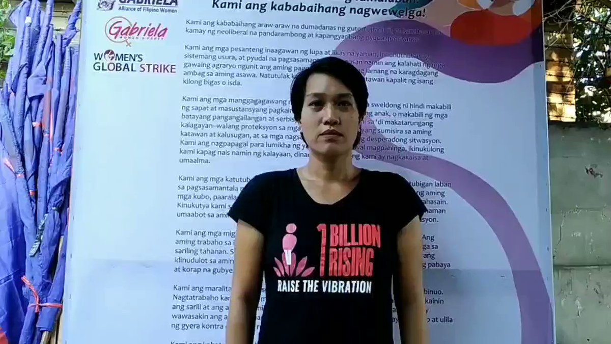 Joms Salvador joins the strike on #IWD2020 #DefendFilipinoWomen #DefendGabriela #WomensGlobalStrikepic.twitter.com/Jj88msgrSF