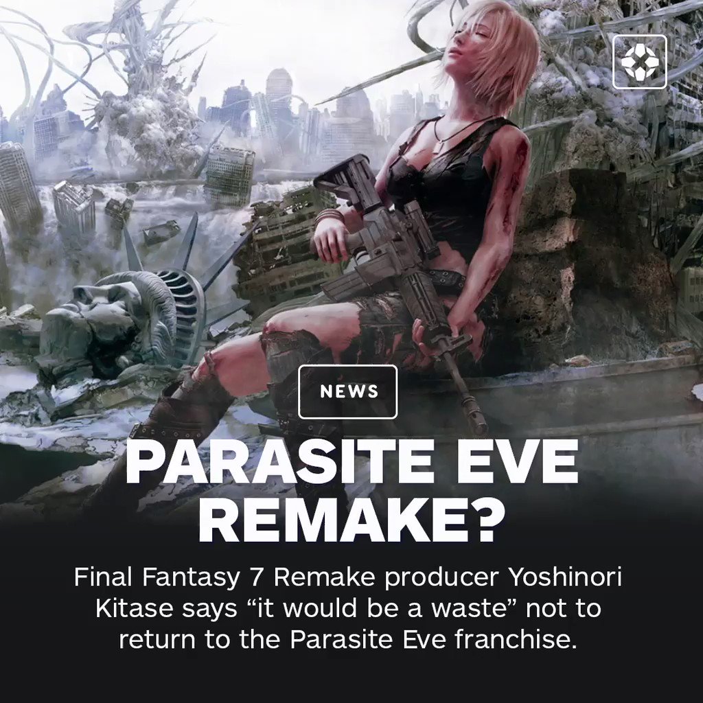 Parasite Eve Remake?  Yoshinori Kitase feels Parasite Eve's characters  “are very deep and rich… I don't know of any plans right now, but it would  be a waste to not use