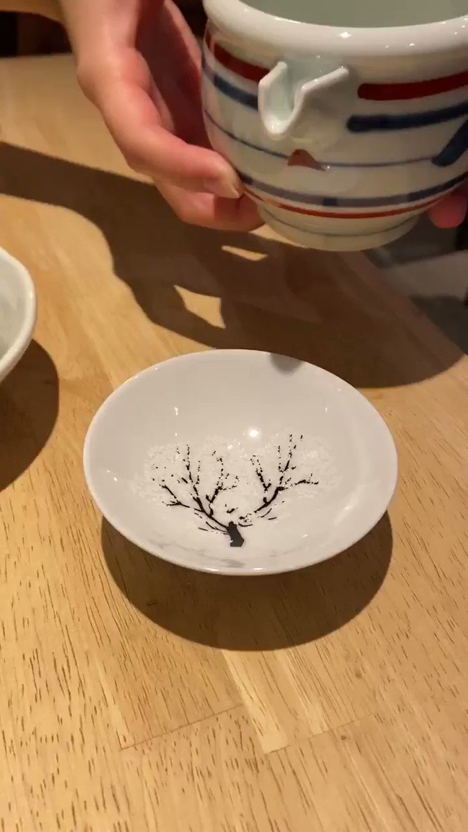 おちょこにお酒を注いだ結果？桜が満開したwww