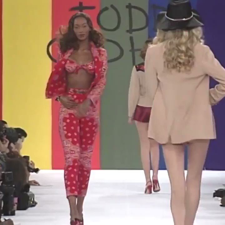 Beverly Peele at Todd Oldham Spring/Summer 1995. Happy Birthday Queen 