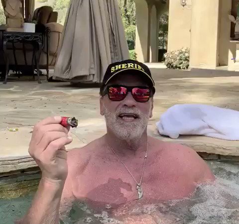 Arnold (@Schwarzenegger) on Twitter photo 19/03/2020 01:23:22 Stay. At. Home. That means you, too, spring breakers. Stay. At. Home. That means you, too, spring breakers.