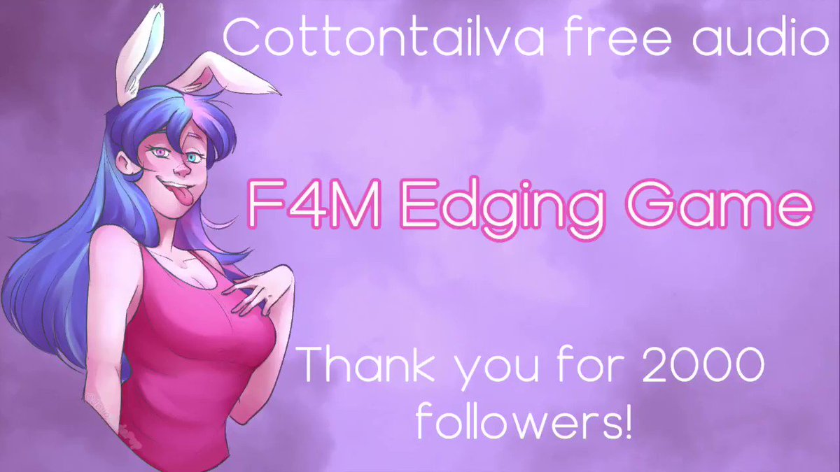 CottontailVA 🐰 on X: Thank you all so much for 2000 followers. Here is  your free audio ☺️ You can listen to the full 25 minutes on soundgasm or  newgrounds: t.coU65811kfVp t.coSr0S50C82a