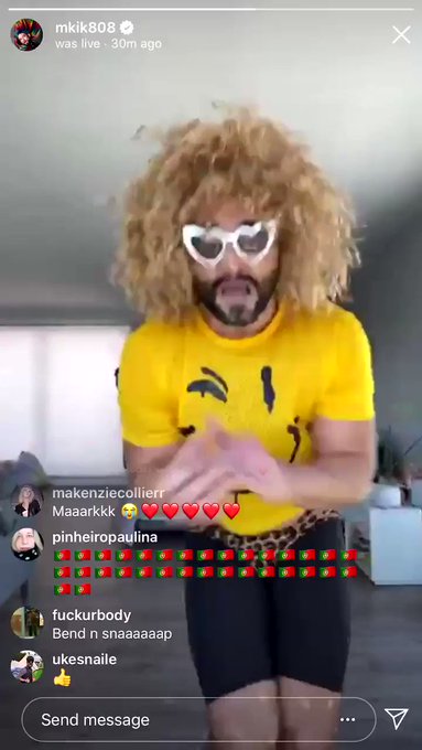 Who’s ready to cut to the feeling? ????? Dance away the quarantine blues with @mKiK808 #gayicon #queerlove