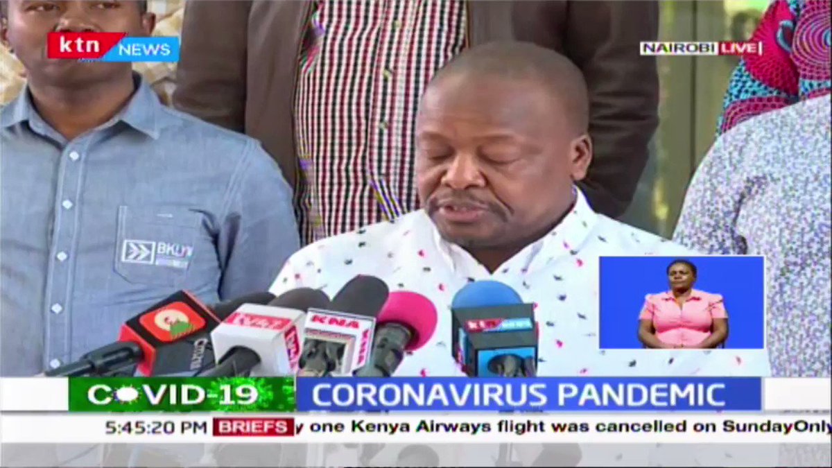 @StandardKenya's photo on #coronaviruskenya