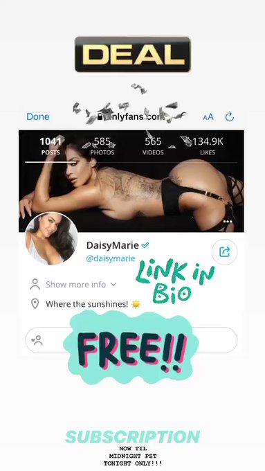 Happy Mondaisy!! 

Join me for a 30 Day FREE subscription on my site NOW! 

*Offer ends tonight at midnight