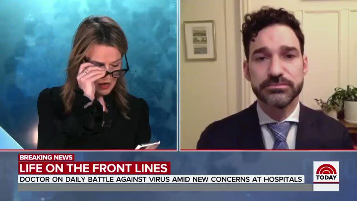These words hit me. So grateful to emergency room physician @Craig_A_Spencer for taking time to share his message from the frontlines of the Coronavirus outbreak.