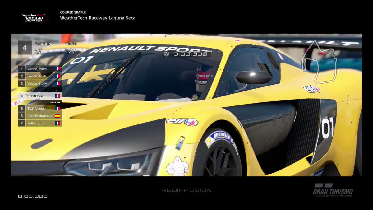 When the @RenaultF1Team driver @OconEsteban overtakes 3 @VeloceEsports drivers with a stunning gateway !
#GTSPORT https://t.co/TcrwV4Lqkr