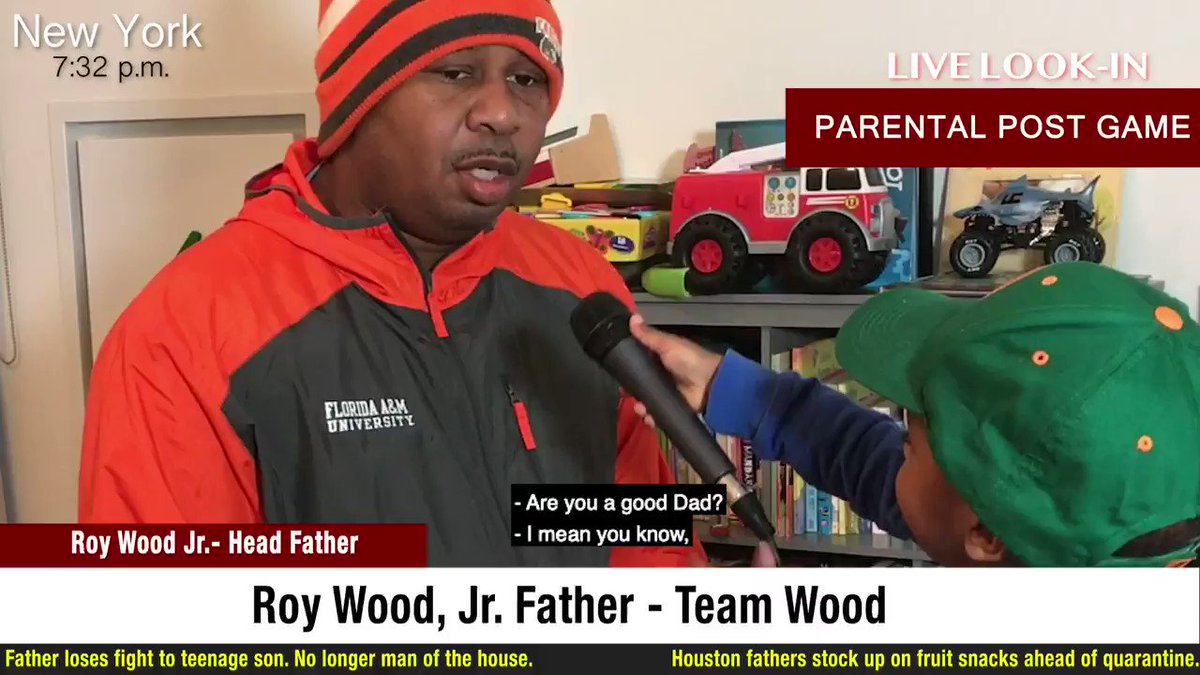 Parenting during a quarantine is easy. It’s having the media second guess you every night before bedtime that's the hard part. #ParentalPostgame