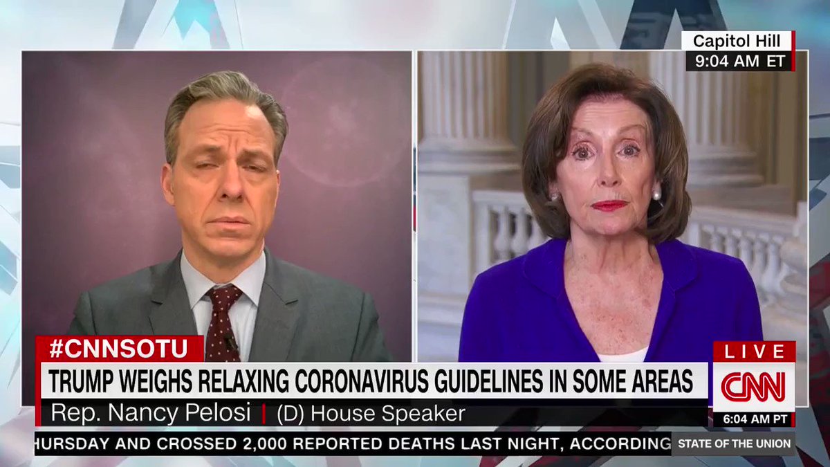 Tragic and true: Trump's downplaying of the coronavirus situation cost lives. -#SpeakerPelosi