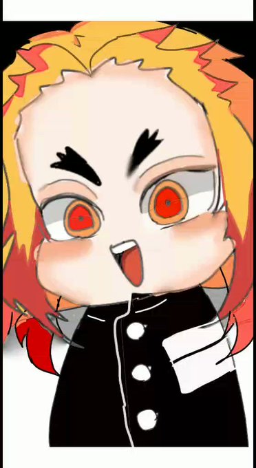 りるぬてたるさんがTwitterに投稿した煉獄杏寿郎(鬼滅の刃)のイラスト。