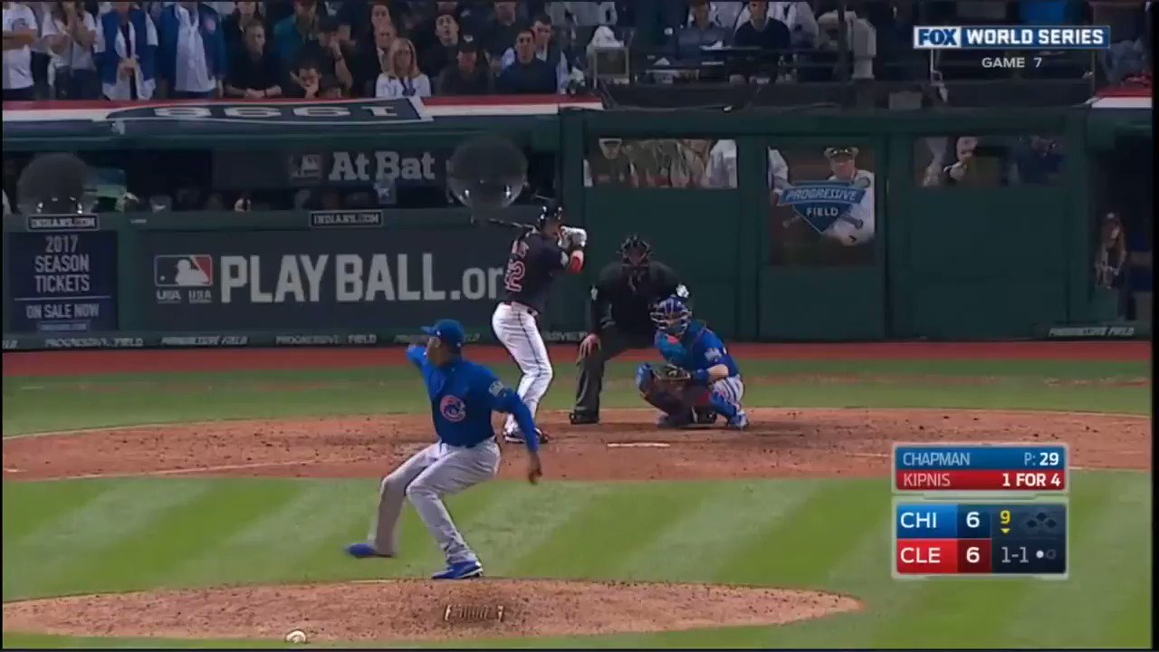 Happy birthday to new Cub Jason Kipnis, who hit the most terrifying foul ball in baseball history. 